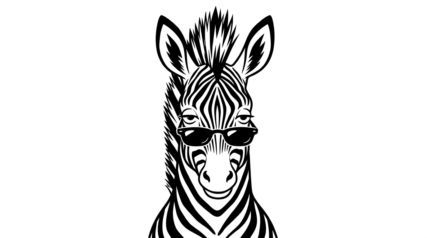 The ZEBRA mascot looking pleased
